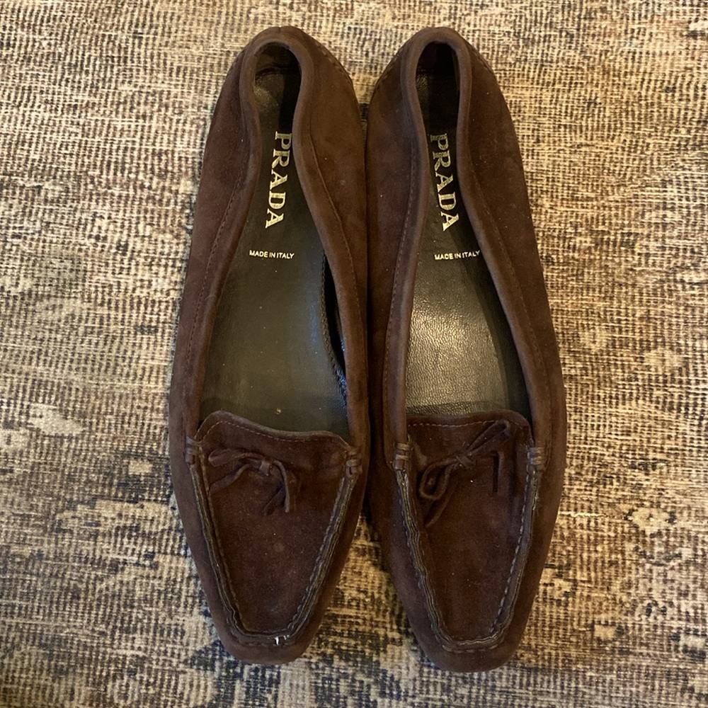 Vintage Prada Suede Loafers